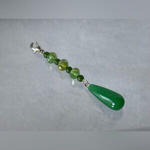 Beautiful Jade zipper pull